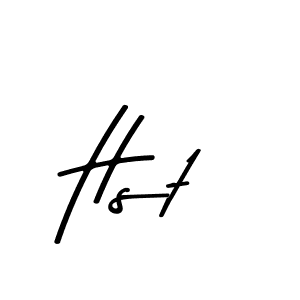 Design your own signature with our free online signature maker. With this signature software, you can create a handwritten (Asem Kandis PERSONAL USE) signature for name Hst. Hst signature style 9 images and pictures png