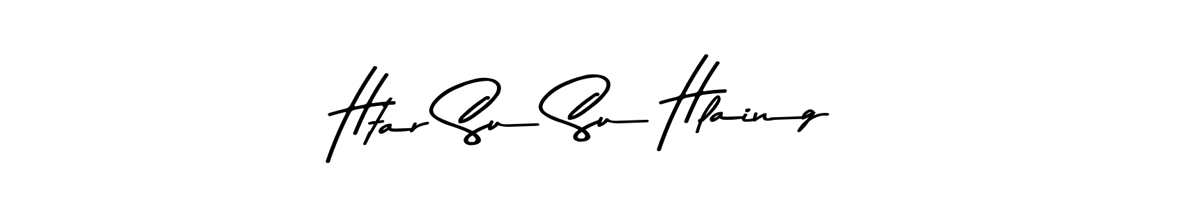 Htar Su Su Hlaing stylish signature style. Best Handwritten Sign (Asem Kandis PERSONAL USE) for my name. Handwritten Signature Collection Ideas for my name Htar Su Su Hlaing. Htar Su Su Hlaing signature style 9 images and pictures png