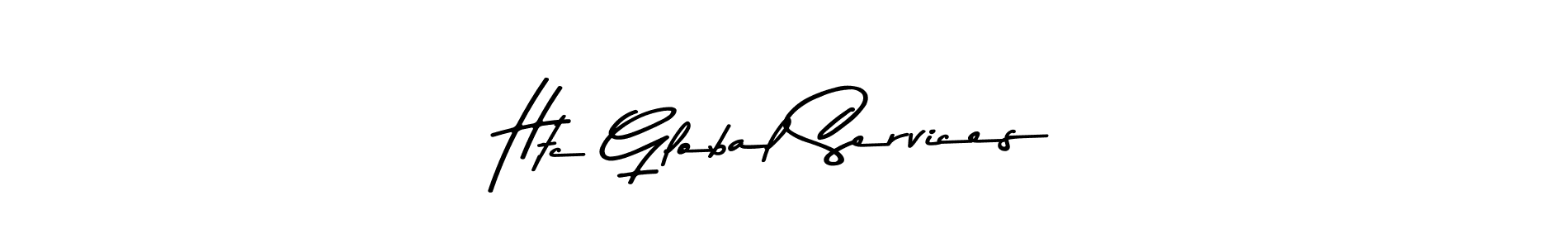 Create a beautiful signature design for name Htc Global Services. With this signature (Asem Kandis PERSONAL USE) fonts, you can make a handwritten signature for free. Htc Global Services signature style 9 images and pictures png