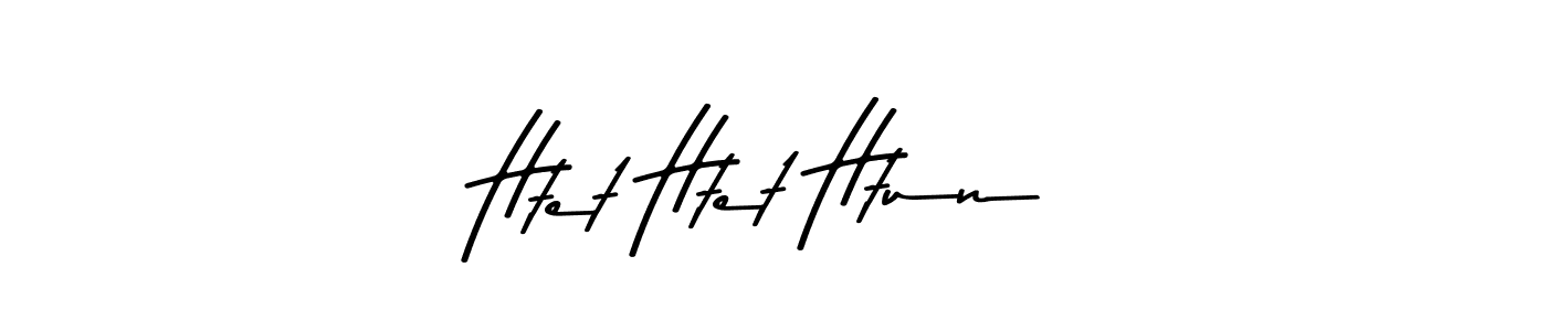 Make a beautiful signature design for name Htet Htet Htun. With this signature (Asem Kandis PERSONAL USE) style, you can create a handwritten signature for free. Htet Htet Htun signature style 9 images and pictures png