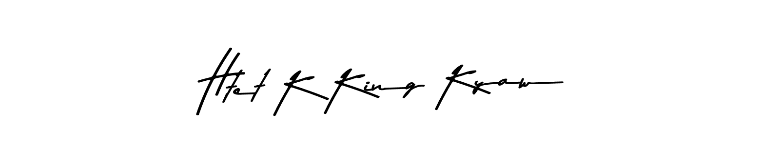 You should practise on your own different ways (Asem Kandis PERSONAL USE) to write your name (Htet K King Kyaw) in signature. don't let someone else do it for you. Htet K King Kyaw signature style 9 images and pictures png