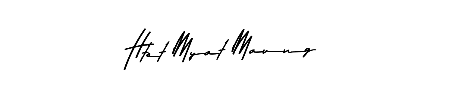 Make a beautiful signature design for name Htet Myat Maung. With this signature (Asem Kandis PERSONAL USE) style, you can create a handwritten signature for free. Htet Myat Maung signature style 9 images and pictures png