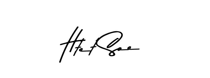 The best way (Asem Kandis PERSONAL USE) to make a short signature is to pick only two or three words in your name. The name Htet Soe include a total of six letters. For converting this name. Htet Soe signature style 9 images and pictures png