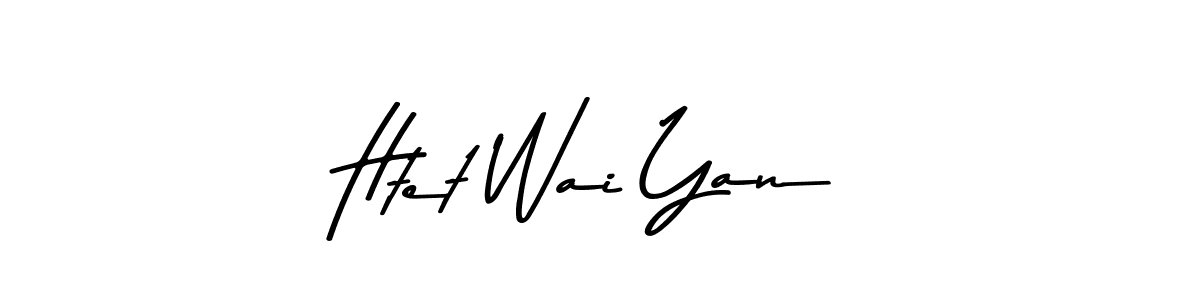 Similarly Asem Kandis PERSONAL USE is the best handwritten signature design. Signature creator online .You can use it as an online autograph creator for name Htet Wai Yan. Htet Wai Yan signature style 9 images and pictures png