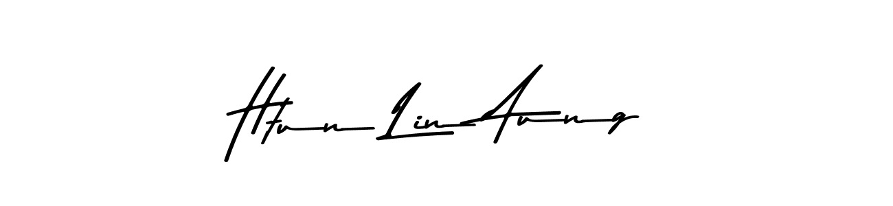 Design your own signature with our free online signature maker. With this signature software, you can create a handwritten (Asem Kandis PERSONAL USE) signature for name Htun Lin Aung. Htun Lin Aung signature style 9 images and pictures png