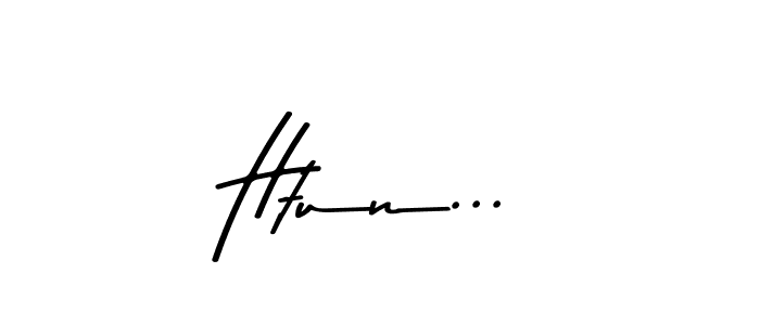 Also we have Htun... name is the best signature style. Create professional handwritten signature collection using Asem Kandis PERSONAL USE autograph style. Htun... signature style 9 images and pictures png