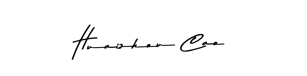 The best way (Asem Kandis PERSONAL USE) to make a short signature is to pick only two or three words in your name. The name Huaizhou Cao include a total of six letters. For converting this name. Huaizhou Cao signature style 9 images and pictures png
