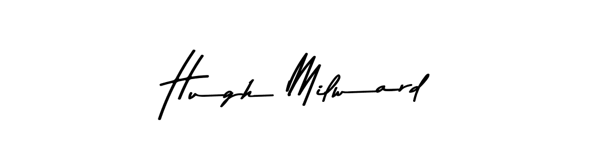 Asem Kandis PERSONAL USE is a professional signature style that is perfect for those who want to add a touch of class to their signature. It is also a great choice for those who want to make their signature more unique. Get Hugh Milward name to fancy signature for free. Hugh Milward signature style 9 images and pictures png