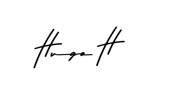 Design your own signature with our free online signature maker. With this signature software, you can create a handwritten (Asem Kandis PERSONAL USE) signature for name Hugo H. Hugo H signature style 9 images and pictures png