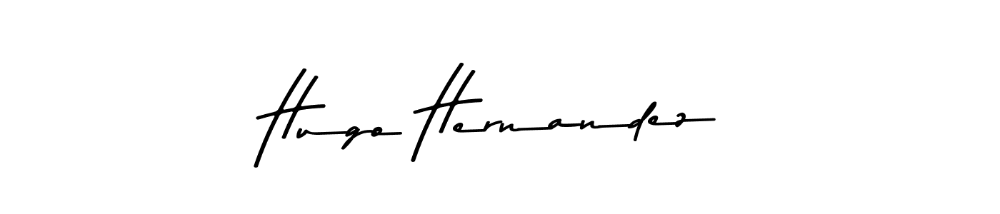 How to make Hugo Hernandez name signature. Use Asem Kandis PERSONAL USE style for creating short signs online. This is the latest handwritten sign. Hugo Hernandez signature style 9 images and pictures png