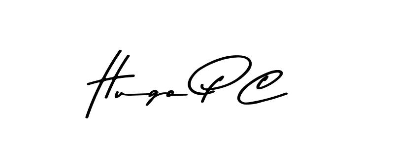 Also You can easily find your signature by using the search form. We will create Hugo P C name handwritten signature images for you free of cost using Asem Kandis PERSONAL USE sign style. Hugo P C signature style 9 images and pictures png