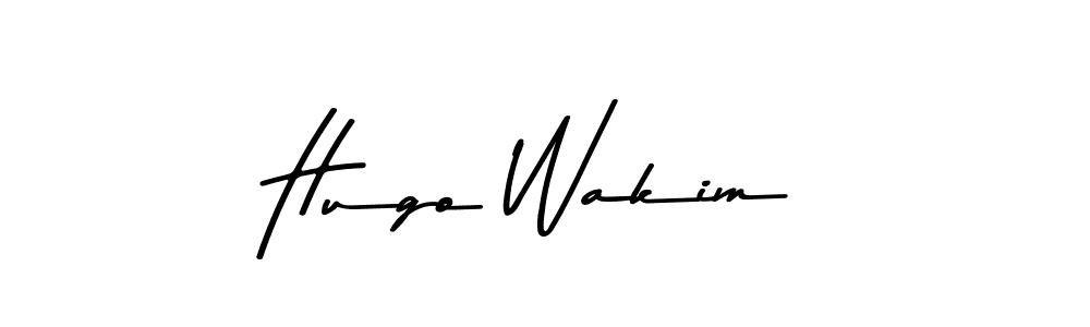 Design your own signature with our free online signature maker. With this signature software, you can create a handwritten (Asem Kandis PERSONAL USE) signature for name Hugo Wakim. Hugo Wakim signature style 9 images and pictures png