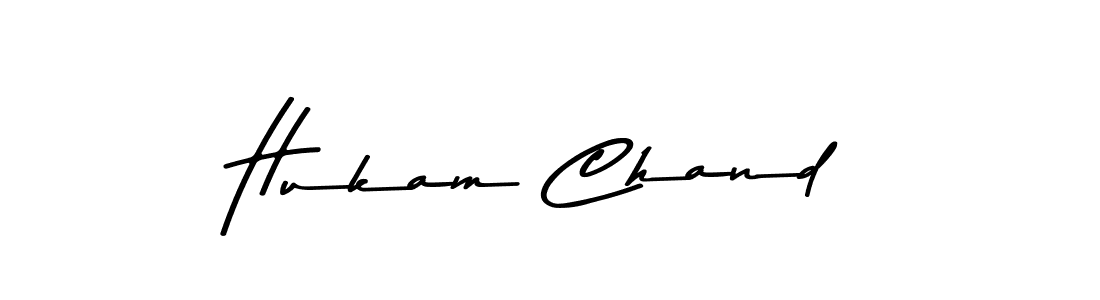 Make a beautiful signature design for name Hukam Chand. With this signature (Asem Kandis PERSONAL USE) style, you can create a handwritten signature for free. Hukam Chand signature style 9 images and pictures png