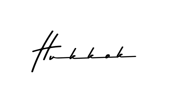 Use a signature maker to create a handwritten signature online. With this signature software, you can design (Asem Kandis PERSONAL USE) your own signature for name Hukkok. Hukkok signature style 9 images and pictures png