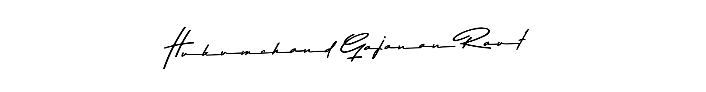 Create a beautiful signature design for name Hukumchand Gajanan Raut. With this signature (Asem Kandis PERSONAL USE) fonts, you can make a handwritten signature for free. Hukumchand Gajanan Raut signature style 9 images and pictures png