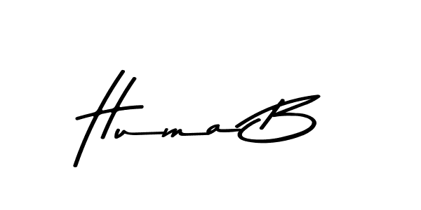 Huma B stylish signature style. Best Handwritten Sign (Asem Kandis PERSONAL USE) for my name. Handwritten Signature Collection Ideas for my name Huma B. Huma B signature style 9 images and pictures png