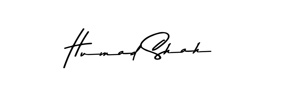 Create a beautiful signature design for name Humad Shah. With this signature (Asem Kandis PERSONAL USE) fonts, you can make a handwritten signature for free. Humad Shah signature style 9 images and pictures png