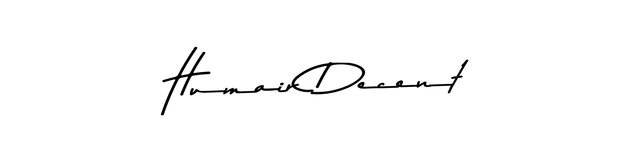 The best way (Asem Kandis PERSONAL USE) to make a short signature is to pick only two or three words in your name. The name Humair Decent include a total of six letters. For converting this name. Humair Decent signature style 9 images and pictures png