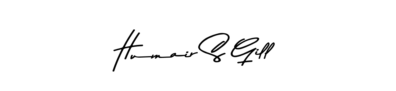 Design your own signature with our free online signature maker. With this signature software, you can create a handwritten (Asem Kandis PERSONAL USE) signature for name Humair S Gill. Humair S Gill signature style 9 images and pictures png