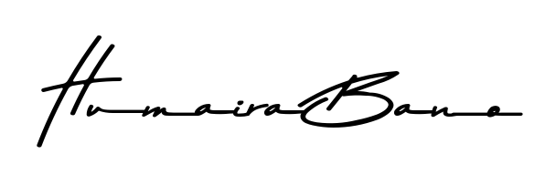 Create your official email sign-off with Humaira Bano name in Asem Kandis PERSONAL USE style. Crisp, clean, and perfectly legible across all screens. Humaira Bano signature style 9 images and pictures png