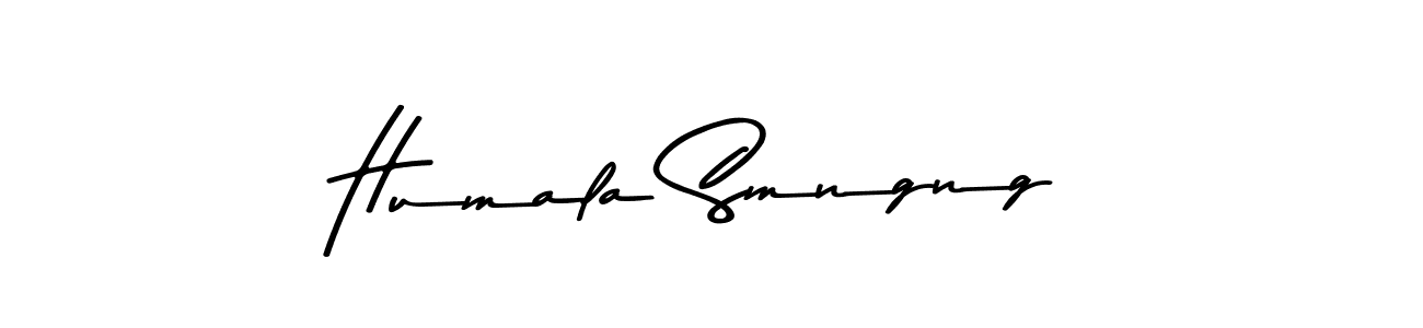 You should practise on your own different ways (Asem Kandis PERSONAL USE) to write your name (Humala Smngng) in signature. don't let someone else do it for you. Humala Smngng signature style 9 images and pictures png