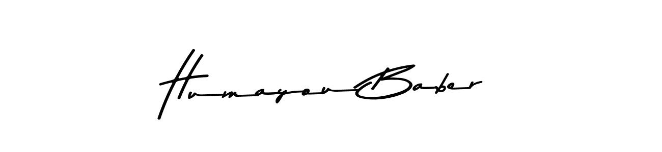 How to make Humayou Baber signature? Asem Kandis PERSONAL USE is a professional autograph style. Create handwritten signature for Humayou Baber name. Humayou Baber signature style 9 images and pictures png