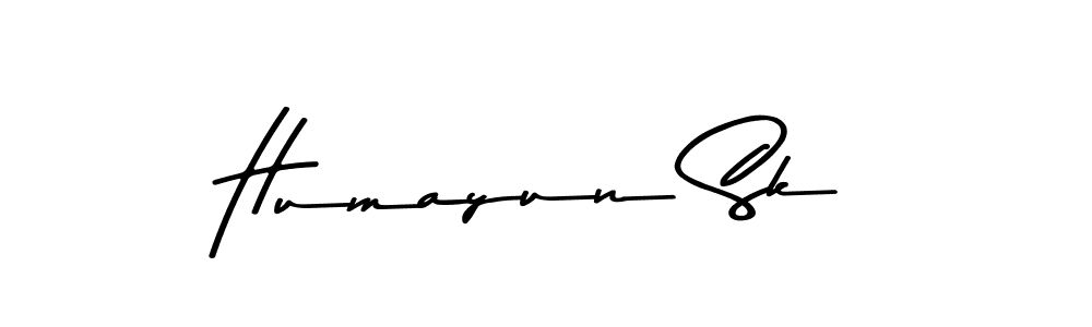 How to make Humayun Sk name signature. Use Asem Kandis PERSONAL USE style for creating short signs online. This is the latest handwritten sign. Humayun Sk signature style 9 images and pictures png