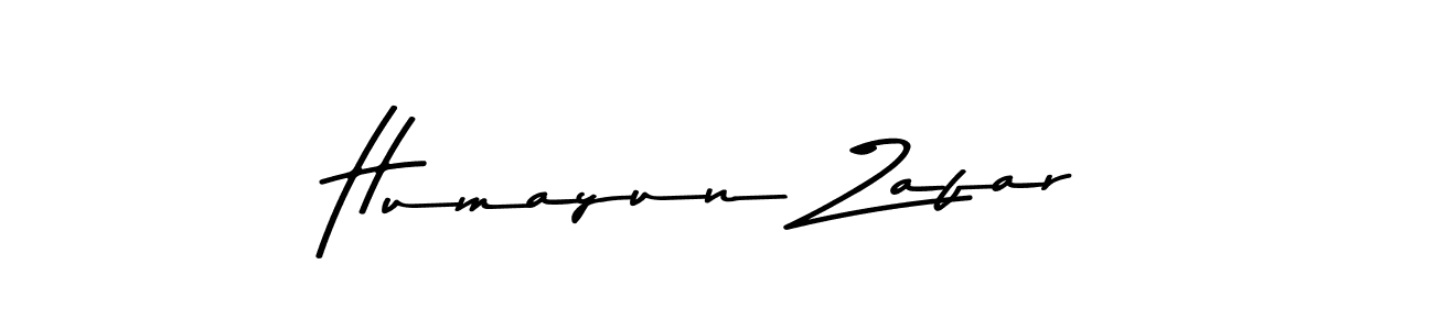 Create a beautiful signature design for name Humayun Zafar. With this signature (Asem Kandis PERSONAL USE) fonts, you can make a handwritten signature for free. Humayun Zafar signature style 9 images and pictures png