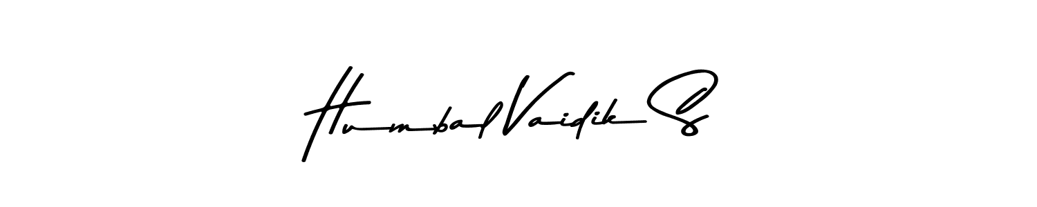 Design your own signature with our free online signature maker. With this signature software, you can create a handwritten (Asem Kandis PERSONAL USE) signature for name Humbal Vaidik S. Humbal Vaidik S signature style 9 images and pictures png