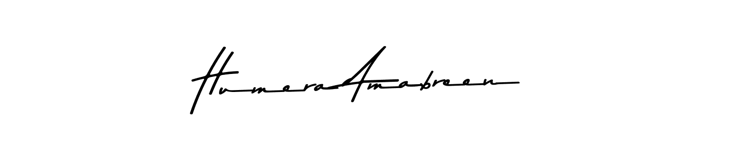 Make a beautiful signature design for name Humera Amabreen. With this signature (Asem Kandis PERSONAL USE) style, you can create a handwritten signature for free. Humera Amabreen signature style 9 images and pictures png