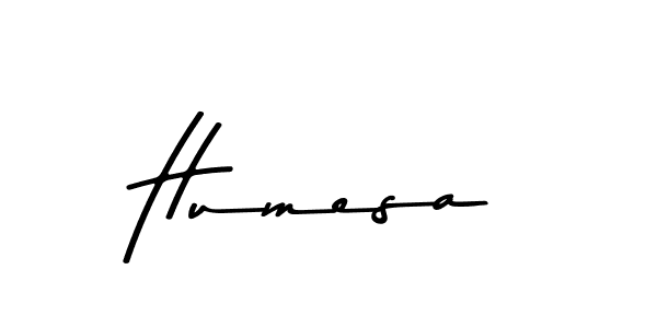 Make a beautiful signature design for name Humesa. With this signature (Asem Kandis PERSONAL USE) style, you can create a handwritten signature for free. Humesa signature style 9 images and pictures png