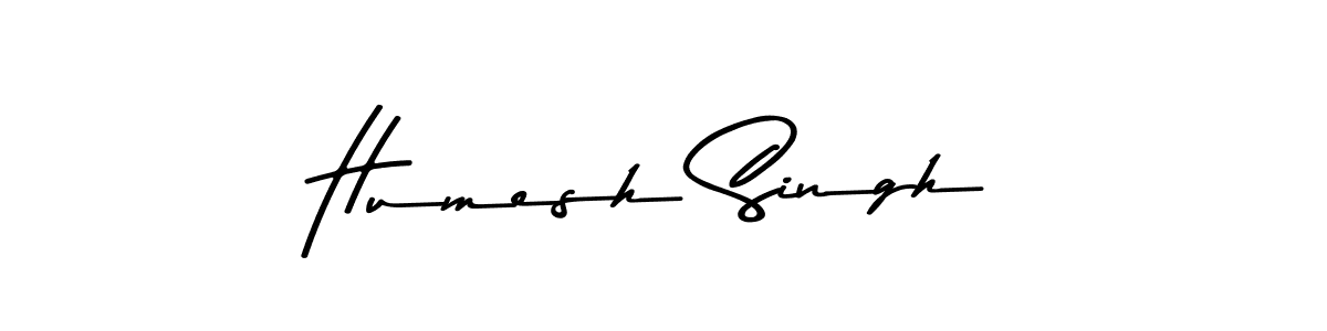 Make a beautiful signature design for name Humesh Singh. With this signature (Asem Kandis PERSONAL USE) style, you can create a handwritten signature for free. Humesh Singh signature style 9 images and pictures png