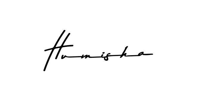 Design your own signature with our free online signature maker. With this signature software, you can create a handwritten (Asem Kandis PERSONAL USE) signature for name Humisha. Humisha signature style 9 images and pictures png