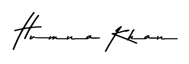 Designed for modern professionals: Humna Khan name signature crafted with Asem Kandis PERSONAL USE script. Ready for digital PDF workflows. Humna Khan signature style 9 images and pictures png