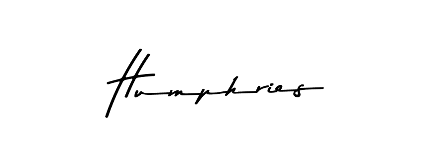 Design your own signature with our free online signature maker. With this signature software, you can create a handwritten (Asem Kandis PERSONAL USE) signature for name Humphries. Humphries signature style 9 images and pictures png