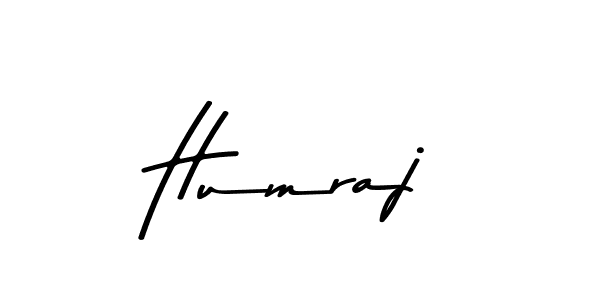 Use a signature maker to create a handwritten signature online. With this signature software, you can design (Asem Kandis PERSONAL USE) your own signature for name Humraj. Humraj signature style 9 images and pictures png