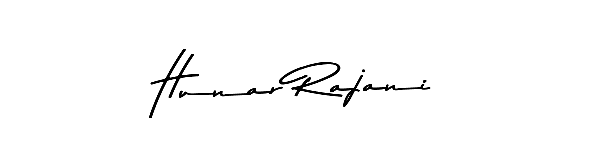 You should practise on your own different ways (Asem Kandis PERSONAL USE) to write your name (Hunar Rajani) in signature. don't let someone else do it for you. Hunar Rajani signature style 9 images and pictures png