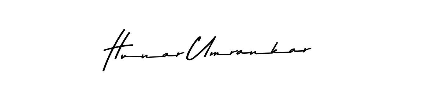 Also we have Hunar Umrankar name is the best signature style. Create professional handwritten signature collection using Asem Kandis PERSONAL USE autograph style. Hunar Umrankar signature style 9 images and pictures png