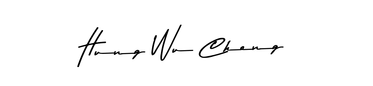 How to make Hung Wu Cheng name signature. Use Asem Kandis PERSONAL USE style for creating short signs online. This is the latest handwritten sign. Hung Wu Cheng signature style 9 images and pictures png