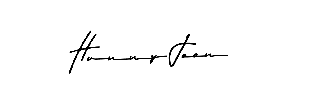 Make a beautiful signature design for name Hunny Joon. With this signature (Asem Kandis PERSONAL USE) style, you can create a handwritten signature for free. Hunny Joon signature style 9 images and pictures png