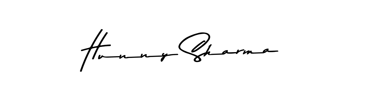 Use a signature maker to create a handwritten signature online. With this signature software, you can design (Asem Kandis PERSONAL USE) your own signature for name Hunny Sharma. Hunny Sharma signature style 9 images and pictures png