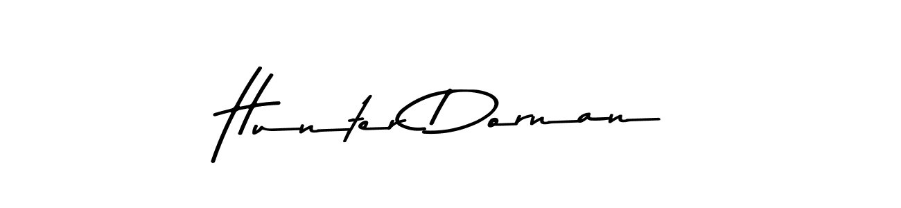 How to make Hunter Dornan name signature. Use Asem Kandis PERSONAL USE style for creating short signs online. This is the latest handwritten sign. Hunter Dornan signature style 9 images and pictures png