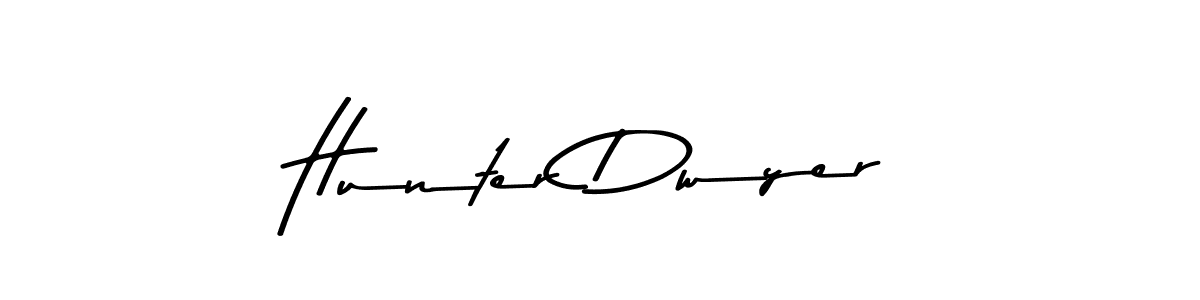 Design your own signature with our free online signature maker. With this signature software, you can create a handwritten (Asem Kandis PERSONAL USE) signature for name Hunter Dwyer. Hunter Dwyer signature style 9 images and pictures png