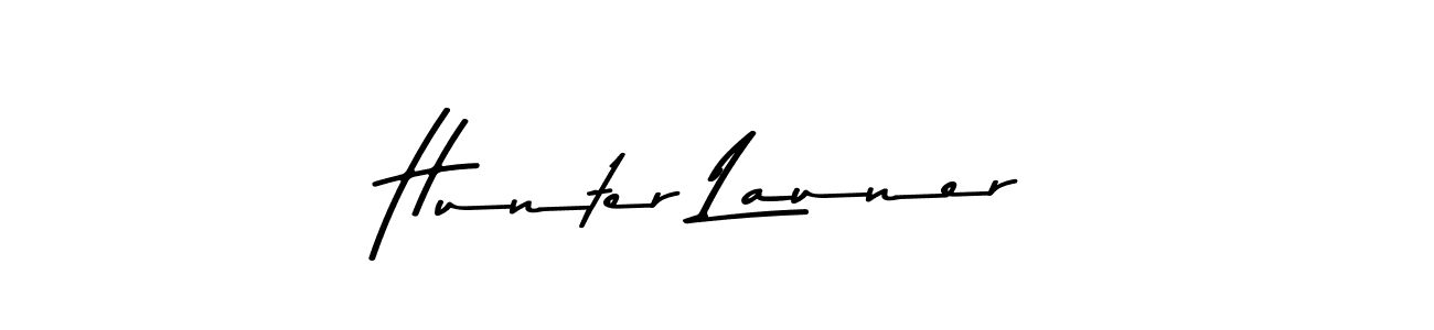 Similarly Asem Kandis PERSONAL USE is the best handwritten signature design. Signature creator online .You can use it as an online autograph creator for name Hunter Launer. Hunter Launer signature style 9 images and pictures png