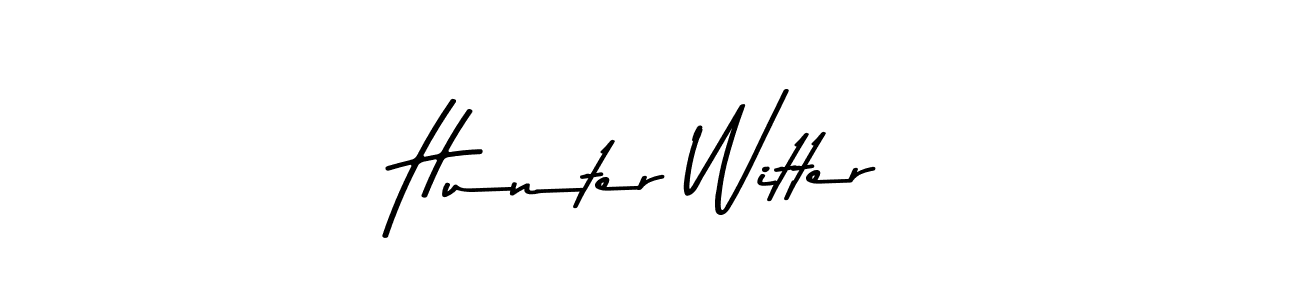Also You can easily find your signature by using the search form. We will create Hunter Witter name handwritten signature images for you free of cost using Asem Kandis PERSONAL USE sign style. Hunter Witter signature style 9 images and pictures png