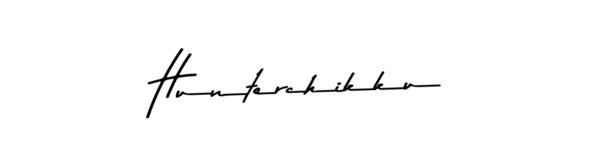 Also You can easily find your signature by using the search form. We will create Hunterchikku name handwritten signature images for you free of cost using Asem Kandis PERSONAL USE sign style. Hunterchikku signature style 9 images and pictures png