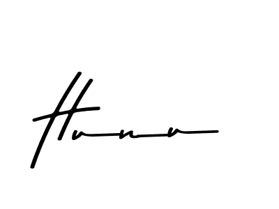 Make a beautiful signature design for name Hunu. With this signature (Asem Kandis PERSONAL USE) style, you can create a handwritten signature for free. Hunu signature style 9 images and pictures png
