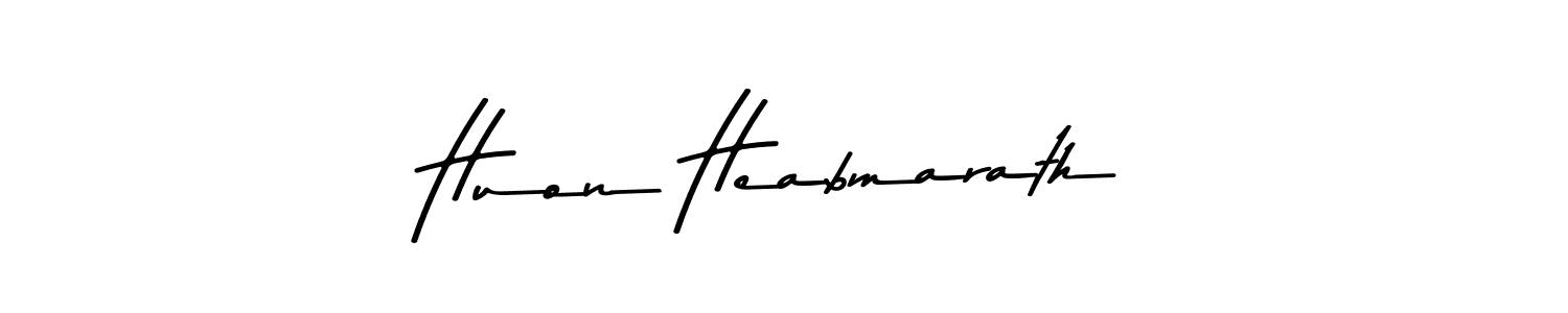 How to make Huon Heabmarath signature? Asem Kandis PERSONAL USE is a professional autograph style. Create handwritten signature for Huon Heabmarath name. Huon Heabmarath signature style 9 images and pictures png