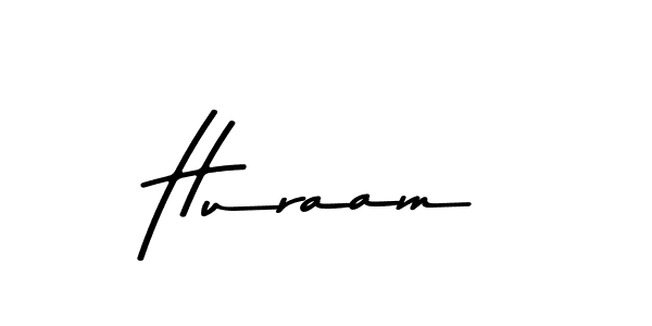 How to make Huraam name signature. Use Asem Kandis PERSONAL USE style for creating short signs online. This is the latest handwritten sign. Huraam signature style 9 images and pictures png