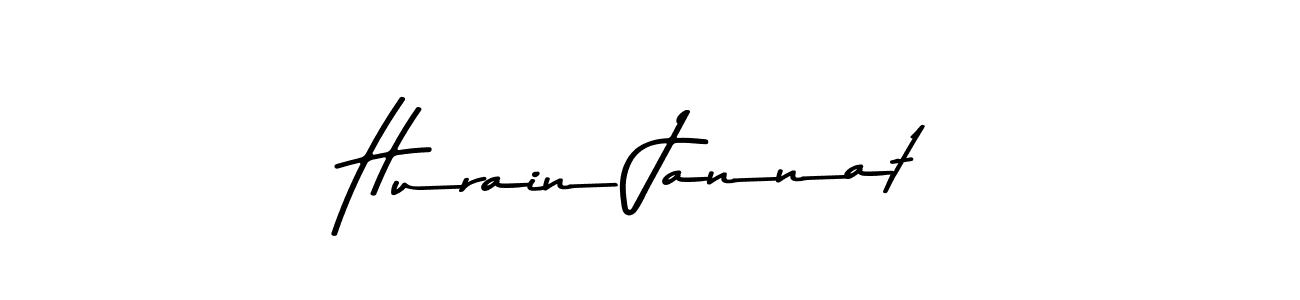 Create a beautiful signature design for name Hurain Jannat. With this signature (Asem Kandis PERSONAL USE) fonts, you can make a handwritten signature for free. Hurain Jannat signature style 9 images and pictures png